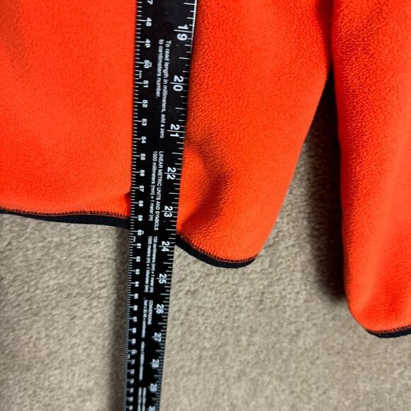 LRL Ralph Lauren Active Jacket Womens Size Large L Orange/Black Fleece Full Zip - Picture 5 of 10